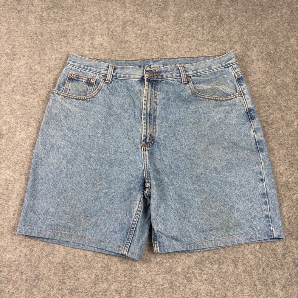 Members Mark Denim Shorts Mens 36 Blue Vintage Dad Shorts 90s Baggy Skater Y2K